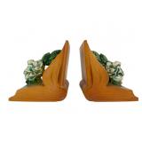 Pair Roseville Gardenia Bookends #659