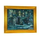 Oil Painting by Theda Evans in Gilt Frame