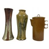 2 Belgian Vases and 1 Vermont Pitcher