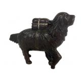 Antique St. Bernard Cast Iron Coin Bank