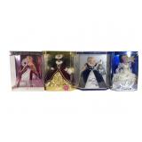 Four Special Edition Barbie Dolls