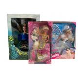 Three Collectible Barbie Dolls