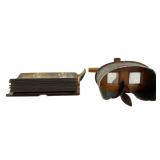 Antique Wooden Stereoscope With Cards