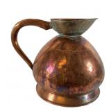 Large Dovetailed Copper Handled Water Jug
