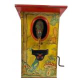 Lithographed Metal Coin Bank with Handle