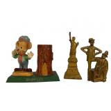 Three Cast Iron Banks