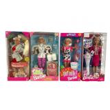 Four Barbie Dolls in Boxes