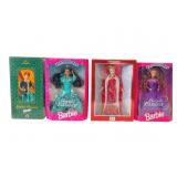 Four Barbie Collector Dolls