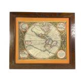 Framed Map of the Americas