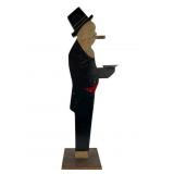 Handpainted Wooden Ashtray Stand