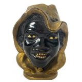 Two-Faced Black Boy Cast Iron Coin Bank