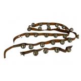 Leather and Metal Sleigh Bells Strip