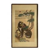 Framed Korean Jakhodo Silk Artwork