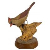 Tom Ahern 1996 Carved Wood Cardinal