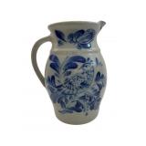 Eldreth 1998 Blue Decorated Pottery Pitcher
