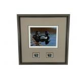 1999 Clark M. Weaver Framed Print and Stamps