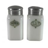 Milk Glass Salt and Pepper Shakers