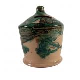 Green Glazed Ceramic Bank by WHILP