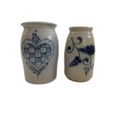 Eldred Pottery Stoneware Jugs, 1989 & 2000