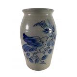 Eldred Pottery 12-Inch Bird Motif Pitcher
