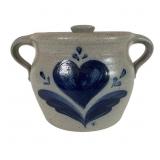 Rowe Pottery Small Crock with Lid