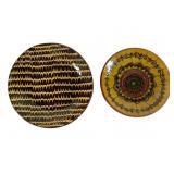 Two Plates by Susan Campbell, 1993 & 1994