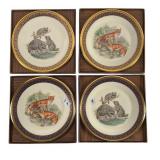 4 Lenox Woodland Wildlife Plates