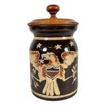 Americana Redware Pot by Turtle Creek