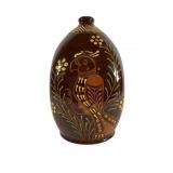 Decorated Pottery Jug with Parrot Motif