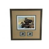 1996 Gerald Putt Framed Waterfowl Print