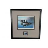 1989 Ronald Lougue Waterfowl Stamp Print