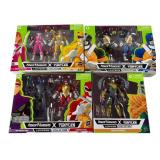 4 Power Rangers x TMNT Action Figure Set