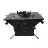 Compact Black Metal Multi-Use Stove