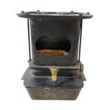 Vintage Plymouth Iron Heater, 9 1/2 Inches