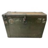 US Military Wooden Crate with 3 Compartments