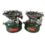 Two Coleman Model 502 Single Burner Stoves
