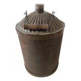 Wood and Metal Barrel With Spout