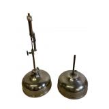 Two Coleman Lamp Bases With Stems