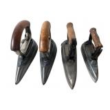 Four Cast Metal Tailorï¿½s Irons