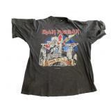 Vintage 1991 Iron Maiden Tour Shirt, XL