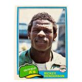 1981 Topps #261 Rickey Henderson Card