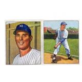 1950 Bowman Baseball Cards #24 & #100