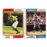 1974 Topps Baseball #300 Pete Rose & #400 Harmon K