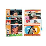 16 1960 Topps Baseball Cards Assorted Players