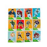 12 1960 Fleer Football Cards with Creasing