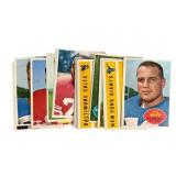 25 1960 Topps Football Cards Set
