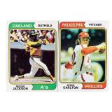 1974 Topps Baseball Cards #95 and #130