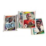 1984 Topps Football Card Set, Near Completion