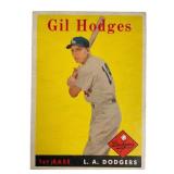 1958 Topps #162 Gil Hodges Baseball Card