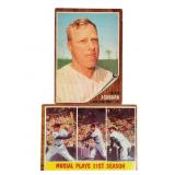 1962 Topps Baseball Cards #213 and #317